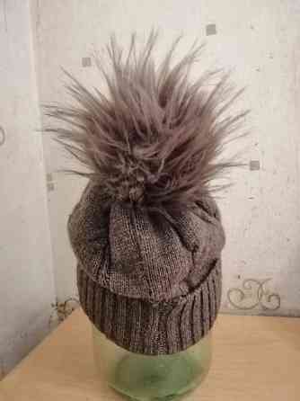 Продам шапку с бубоном помпоном мех искусственный Донецк