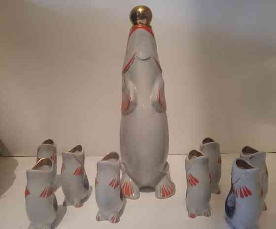 Графин-штоф рыба с рыбками ссср 8 стопок.. Донецк