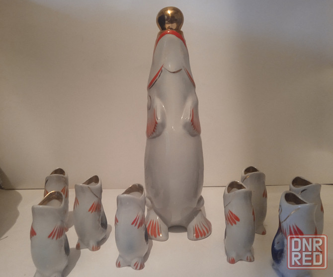 Графин-штоф рыба с рыбками ссср 8 стопок.. Донецк - изображение 2