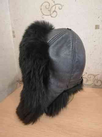 Продам шапку зимнюю кожа мех песец натуральный Донецк