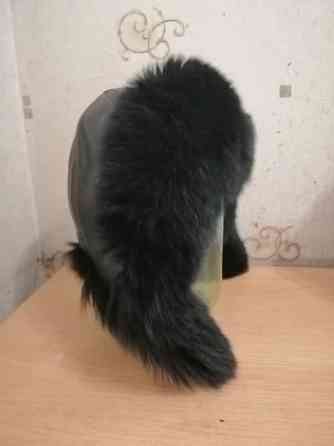 Продам шапку зимнюю кожа мех песец натуральный Донецк
