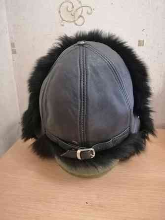 Продам шапку зимнюю кожа мех песец натуральный Донецк
