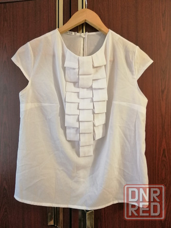 Продам блузу блузку белую р. 46 Донецк - изображение 1