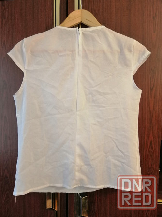 Продам блузу блузку белую р. 46 Донецк - изображение 4