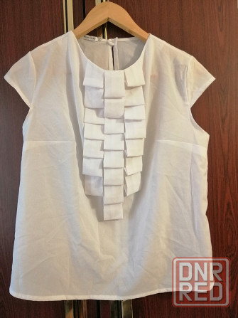 Продам блузу блузку белую р. 46 Донецк - изображение 2