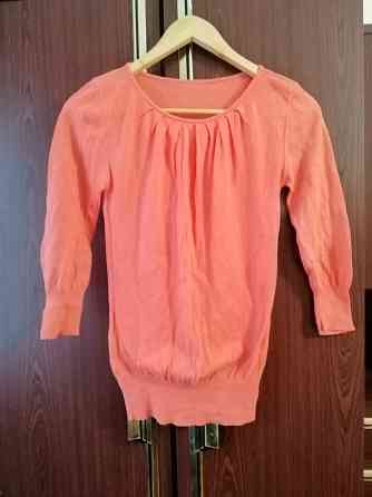 Продам свитер джемпер блузон кораллового цвета р. 42 Донецк