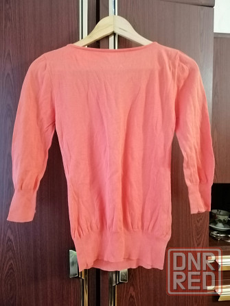 Продам свитер джемпер блузон кораллового цвета р. 42 Донецк - изображение 3