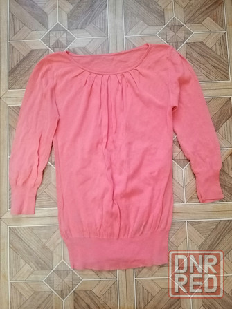 Продам свитер джемпер блузон кораллового цвета р. 42 Донецк - изображение 5