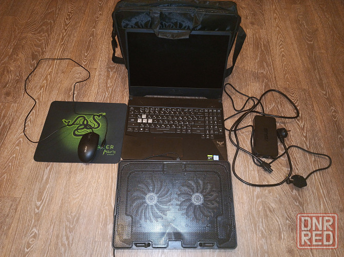 игровой ноутбук, возможен торг, набор: мышка, коврик, система охлаждения и т. д. Донецк - изображение 1