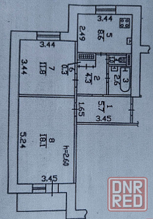 2-х ком. квартира 54 кв.м. Ворошиловский р-н Донецк - изображение 6