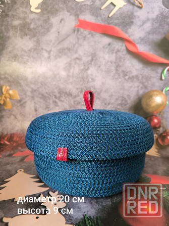 Корзина из шнура, ручная работа Донецк - изображение 1