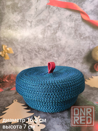 Корзина из шнура, ручная работа Донецк - изображение 4