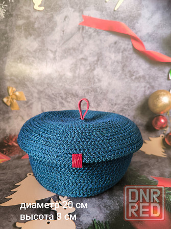 Корзина из шнура, ручная работа Донецк - изображение 3