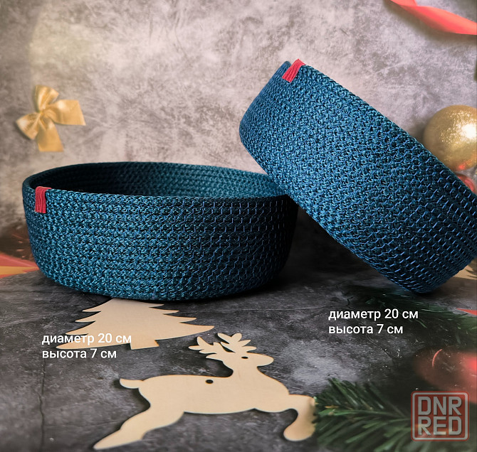 Корзина из шнура, ручная работа Донецк - изображение 5