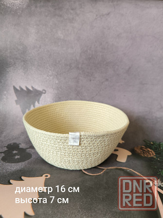Корзина из шнура, ручная работа Донецк - изображение 7