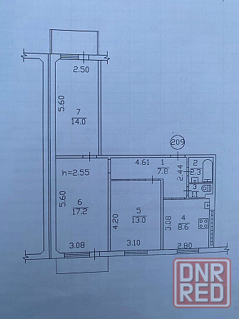 Продается 3 - х комнатная квартира, ул. 230-й Стрелковой Дивизии, ориентир "Майский рынок" Донецк - изображение 8