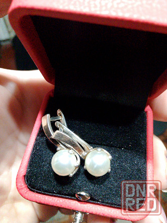 Продам серьги серебро с золотой пластиной Макеевка - изображение 1