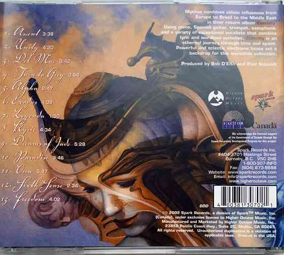 Mythos (2002) Eternity: CD, Россия (аудио компакт диск) Макеевка