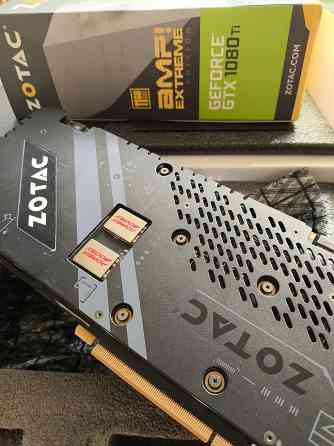 Видеокарта zotac 1080ti amp extrime edition топ среди 1080 моделей, даст фору новинкам Макеевка