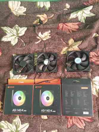 Продаются вентиляторы AS 140K 6шт. : 3 новых в коробках, 3 бу без коробок. Донецк