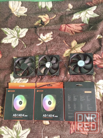Продаются вентиляторы AS 140K 6шт. : 3 новых в коробках, 3 бу без коробок. Донецк - изображение 1