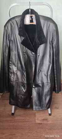 Кожаное пальто на меху, р.50-52, Турция, новое Донецк