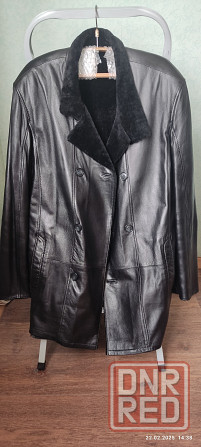 Кожаное пальто на меху, р.50-52, Турция, новое Донецк - изображение 1