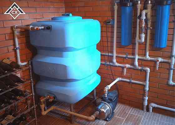 Установка накопительного бака с гарантией Донецк