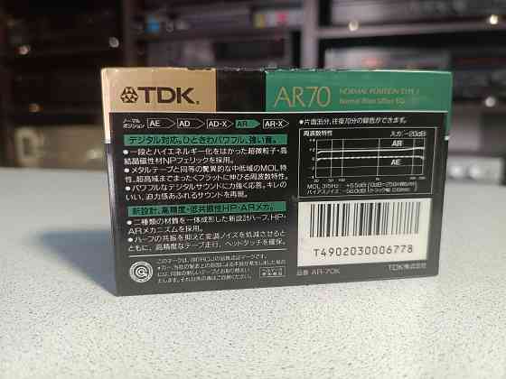 Запечатанная аудиокассета TDK- AR 70 Донецк
