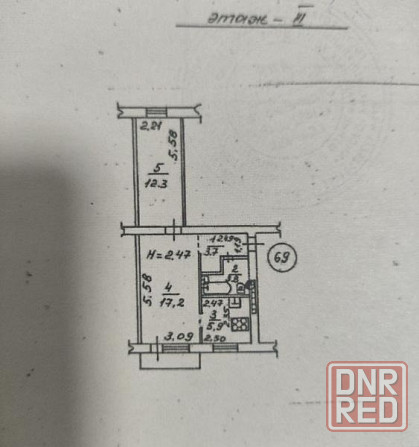 Двухкомнатная квартира на Ильча Донецк - изображение 1