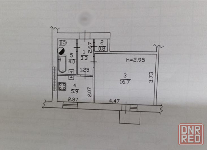 Продам 1 к.кв. на Университетской, 3 эт., сталинка Донецк - изображение 6