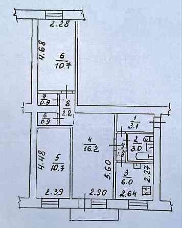 Продажа 3 комн.кв., пр. Ильича (Дс Дружба) Донецк