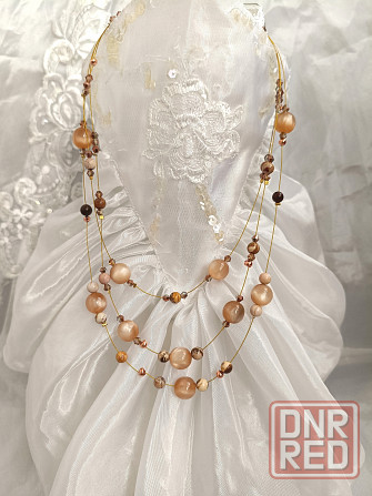 Бусы из бусин Кошачий глаз и Яшма Донецк - изображение 2