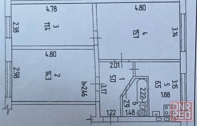 Продажа 3к. квартиры, ориентир больница Вишневского Донецк - изображение 4