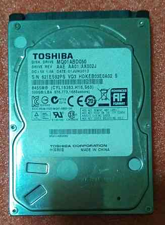 HDD 250GB SATA-II 2.5" 5400 RPM 8MB TOSHIBA MQ01ABD050 - Обмен на 15шт нерабочей памяти озу - Донецк