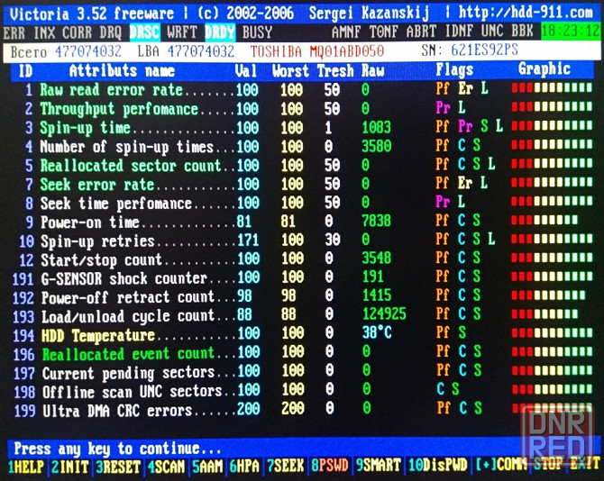 HDD 250GB SATA-II 2.5" 5400 RPM 8MB TOSHIBA MQ01ABD050 - Обмен на 15шт нерабочей памяти озу - Донецк - изображение 5
