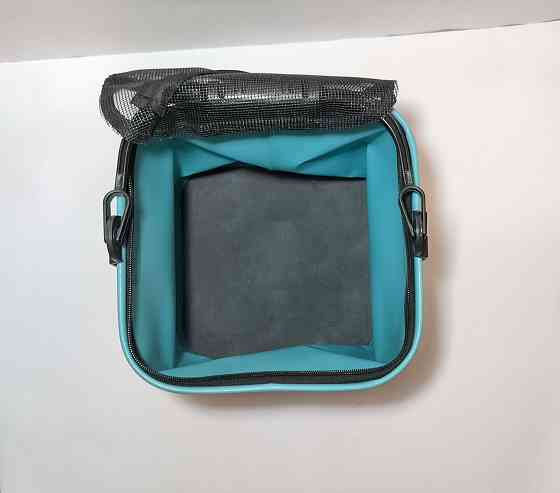 Складное ведро с сеткой для рыбалки 24х24х23,5 см (13 л) Донецк