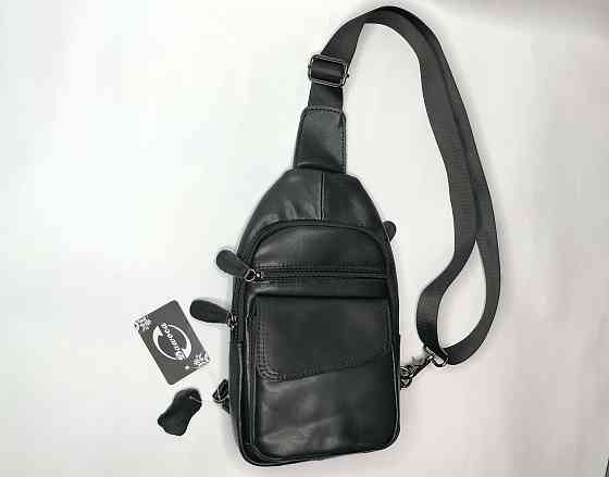 Нагрудная кожаная сумка Донецк