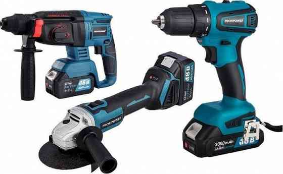 Аккумуляторный бесщеточный набор 3в1 ушм MKDGA-18V, шуруповерт MKBL-18B, перфоратор MKDHR-18V Макеевка