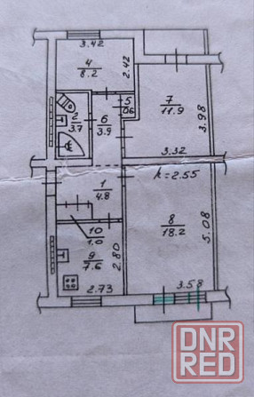 3- х комнатная квартира, Путиловский рынок Донецк - изображение 8
