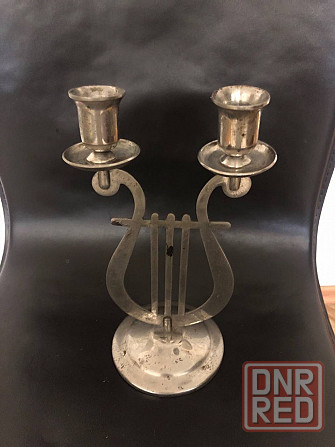 Винтажный металлический подсвечник Макеевка - изображение 1