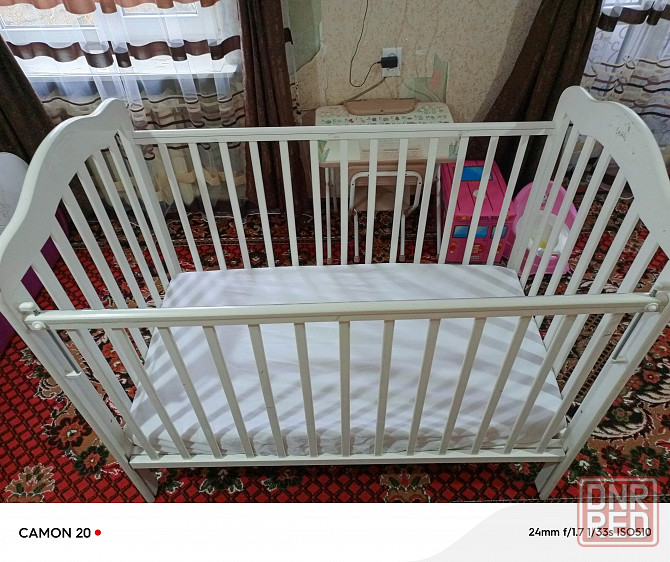 Продам манеж и матрас(с наматрасником) Донецк - изображение 2