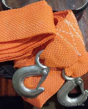 Трос буксировочный 5 м с крюками в чехле Донецк