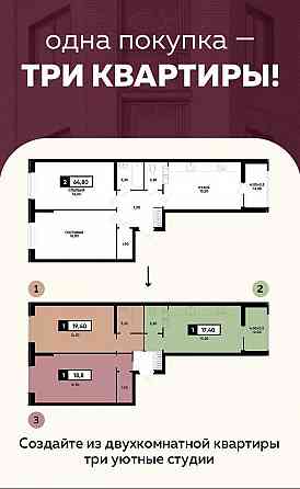 Ипотека 2% | Купи одну квартиру и получай доход с двух или трёх - выгодное вложение в Мариуполе! Донецк