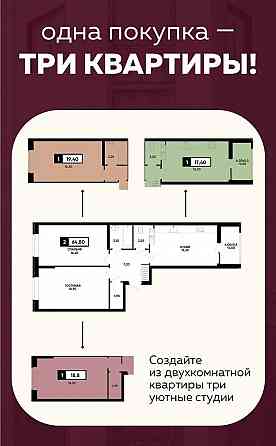 Ипотека 2% | Купи одну квартиру и получай доход с двух или трёх - выгодное вложение в Мариуполе! Донецк
