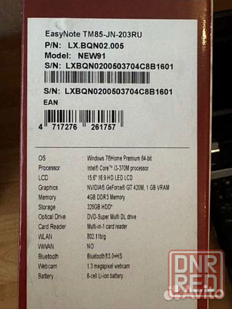 Ноутбук packard bell new 91 Донецк - изображение 6