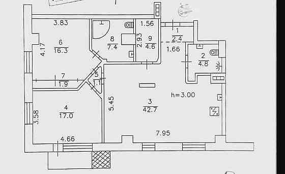 Продам 3к.квартиру пр.Ватутина 2Д 100 м2 дизайнерский ремонт Донецк