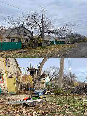 Спил деревьев, кронирование Снежное