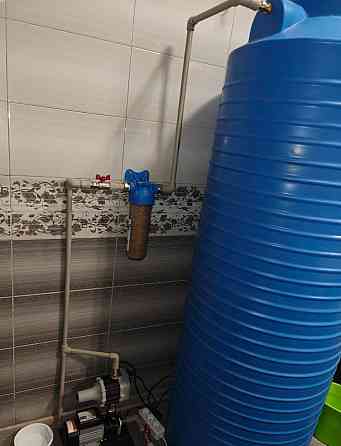 Установка насоса, накопительной ёмкости для водоснабжения квартиры или частного дома под ключ Донецк