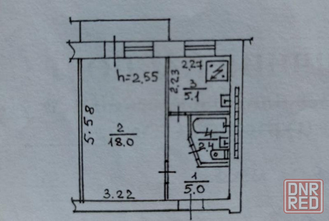 Однокомнатная квартира в Пролетарском районе Донецк - изображение 8